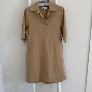 COS Camel Short Sleeve Polo Dress